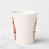 Strawberry Cupcake Sweet Dessert Pappbecher (Rechts)