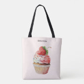 Strawberry Cupcake Sweet Dessert Tasche (Rückseite)