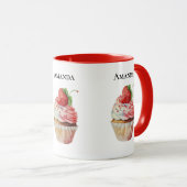Strawberry Cupcake Sweet Dessert Tasse (VorderseiteRechts)