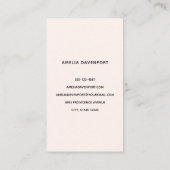 Strawberry Cupcake Sweet Dessert Visitenkarte (Rückseite)