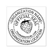 Strawberry Custom Offiziell Siegel Name Loc URL Permastempel (Design)