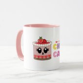 Strawberry cute cheesecake cup  tasse (Vorderseite Links)
