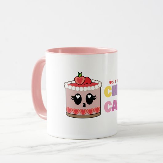 Strawberry cute cheesecake cup tasse (Vorderseite Links)