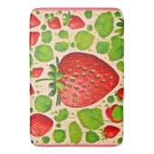 Strawberry Dadaist Artwork Badematte (Vorderseite Vertikal)