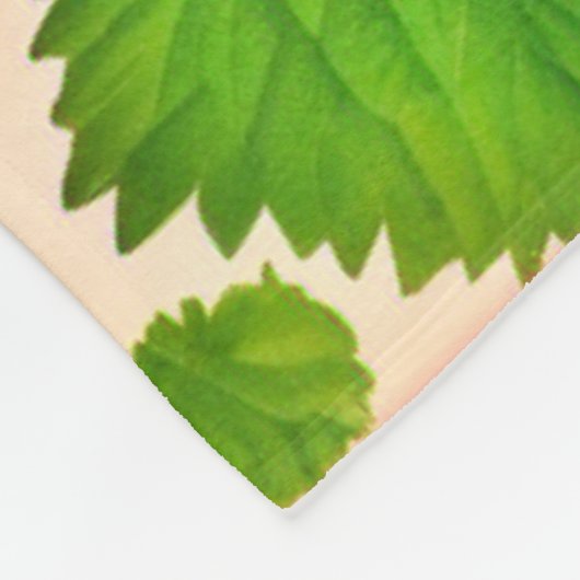 Strawberry Dadaist Artwork Fleecedecke (Ecke)