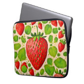 Strawberry Dadaist Artwork Laptopschutzhülle (Vorderseite Links)