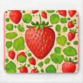 Strawberry Dadaist Artwork Mousepad (Vorne)