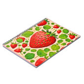 Strawberry Dadaist Artwork Notizblock (Linke Seite)