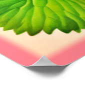 Strawberry Dadaist Artwork Poster (Ecke)