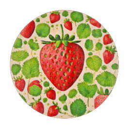Strawberry Dadaist Artwork Schneidebrett