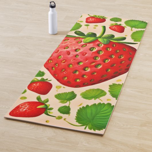 Strawberry Dadaist Artwork Yogamatte (Beispiel)