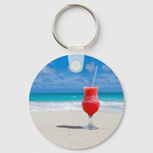 Strawberry Daiquiri 2.25" Basic Button Schlüssela Schlüsselanhänger