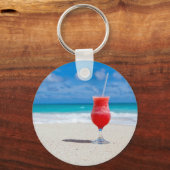 Strawberry Daiquiri 2.25" Basic Button Schlüsselan Schlüsselanhänger (Vorderseite)