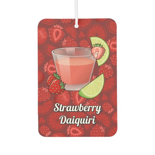 Strawberry Daiquiri Air Freshener Autolufterfrischer (Vorderseite)
