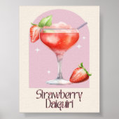 Strawberry Daiquiri Art Print | Bar Decor Poster (Vorne)