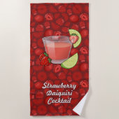 Strawberry Daiquiri Beach Towel Strandtuch (Vorderseite)