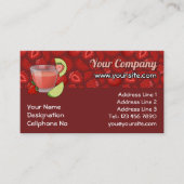 Strawberry Daiquiri Business Card Visitenkarte (Vorderseite)