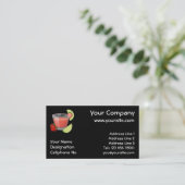 Strawberry Daiquiri Business Card Visitenkarte (Stehend Vorderseite)