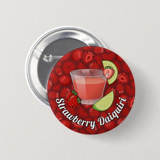 Strawberry Daiquiri Button (Vorne & Hinten)