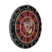 Strawberry Daiquiri Cocktail Dart Board Dartscheibe (Vorderseite Links)