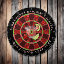 Strawberry Daiquiri Cocktail Dart Board