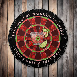 Strawberry Daiquiri Cocktail Dart Board Dartscheibe