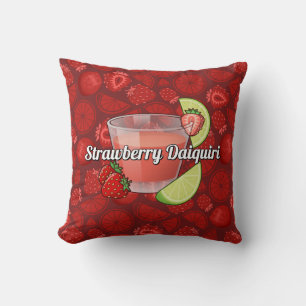 Strawberry Daiquiri Cocktail Kissen