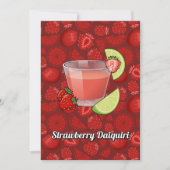 Strawberry Daiquiri Einladung (Vorderseite)