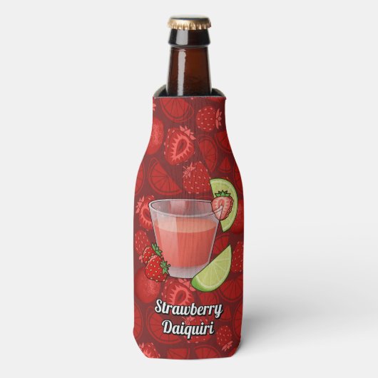 Strawberry Daiquiri Flasche Cooler Flaschenkühler (Flaschenvorderseite)