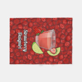 Strawberry Daiquiri Fleecedecke (Vorderseite (Horizontal))