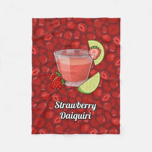 Strawberry Daiquiri Fleecedecke (Vorderseite)