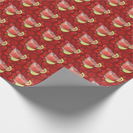 Strawberry Daiquiri Geschenkpapier (Ecke)
