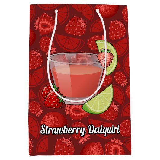 Strawberry Daiquiri Geschenktasche Mittlere Geschenktüte (Vorderseite)