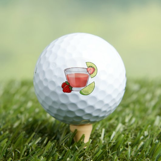 Strawberry Daiquiri Golf Balls Golfball (Insitu T-Shirt)