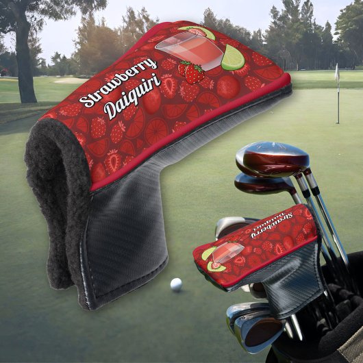 Strawberry Daiquiri Golf Head Cover Headcover