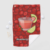 Strawberry Daiquiri Golf Towel Golfhandtuch (Insitu)