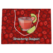 Strawberry Daiquiri Große Geschenktasche Geschenktüte (Vorderseite)