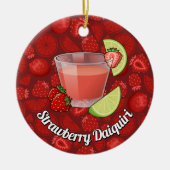 Strawberry Daiquiri Keramik Ornament (Vorne)