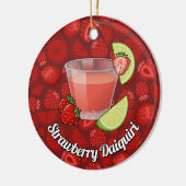 Strawberry Daiquiri Keramik Ornament (Links)