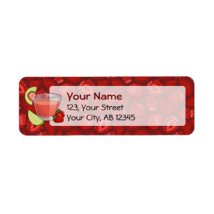 Strawberry Daiquiri Label