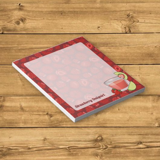 Strawberry Daiquiri Notepad Notizblock