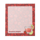 Strawberry Daiquiri Notepad Notizblock (Vorderseite)