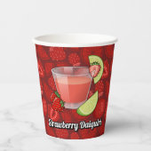 Strawberry Daiquiri Paper Cups Pappbecher (Vorderseite)