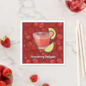 Strawberry Daiquiri Paper Napkins Serviette (Beispiel)