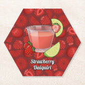 Strawberry Daiquiri Paper Untersetzer (Vorderseite)