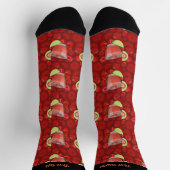 Strawberry Daiquiri Pattern Socks Socken (Oben)