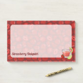 Strawberry Daiquiri Post-it Notes Klebezettel (Auf Schreibtisch)