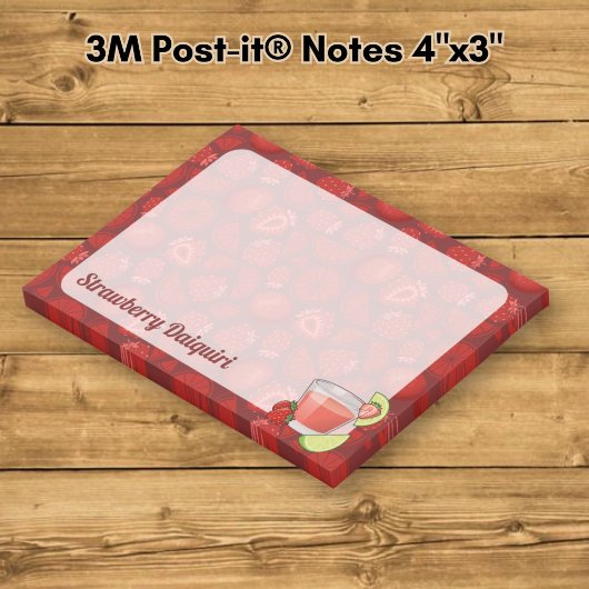 Strawberry Daiquiri Post-it Notes Klebezettel