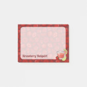 Strawberry Daiquiri Post-it Notes Klebezettel (Vorderseite)