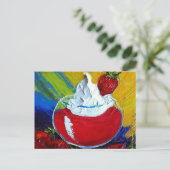 Strawberry Daiquiri Postkarte (Stehend Vorderseite)